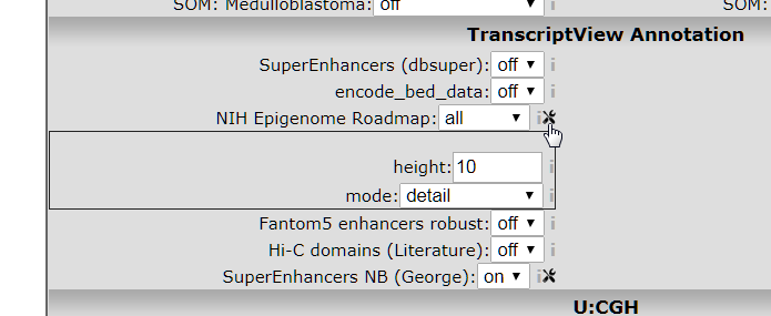 Figure 4: Opening the NIH parameter settings toolbox.